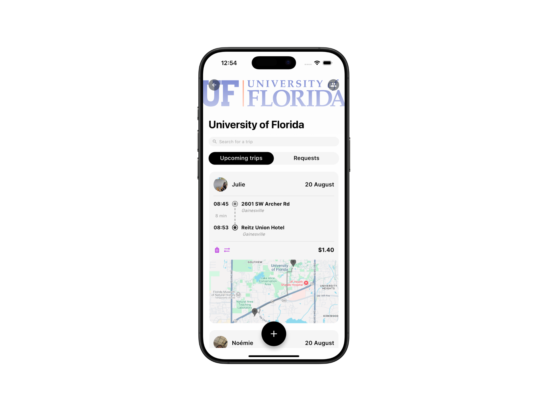 Share rides at University of Florida - UF campus transportation